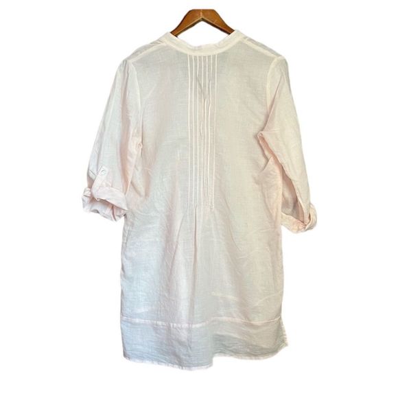 Soft surroundings ramie & cotton blend light pink tunic/ dress - Picture 11 of 11